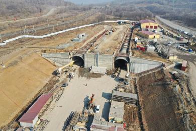 900 м горной выработки тоннелей пройдены на участке Шкотово – Смоляниново